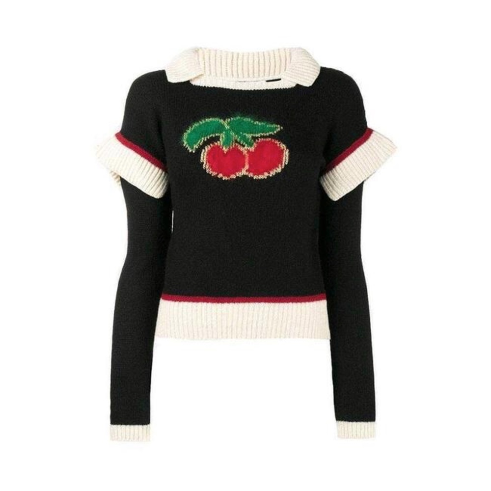 Philosophy di Lorenzo Serafini Wool Blend Cherry Sweater